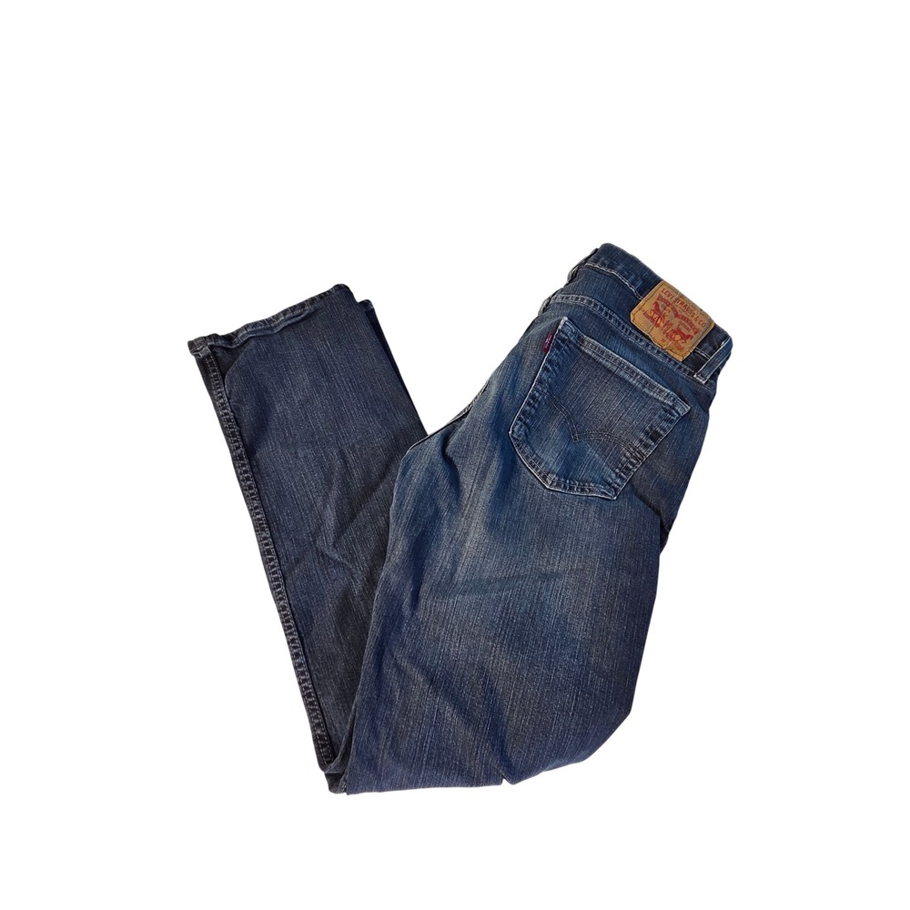 Levi Strauss Co Mens Jeans 32x32 Dark Wash Waterless Straight Fit Denim‎